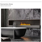 Water Vapor Fireplace Recessed Multicolour Realistic Atomized Flame 3d Electric Fireplace with Auto Water Control and Remote