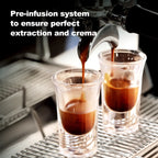 Commercial Coffee Maker CRM3120C Dual Head Coffee Machine, Independent Multi Boiler System, Adjustable Extraction Temperature