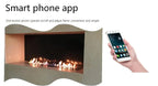 Electric LED Fireplace 3D Flame Water Vapor Steam Fire Place Auto Fill & Drain Fake Flame Fireplace for Living Room Home Decor