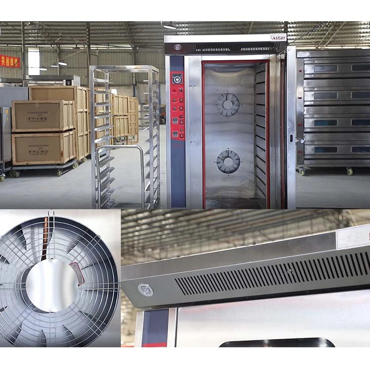 Hot Air 12 Trays Gas Convection Oven Commercial Baking Equipment Bakery Oven Kitchen Machine
