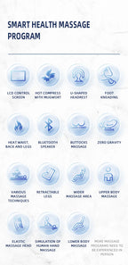 AS-100 Automatic Home Full Body Airbag Kneading  Massag Chair Electric Zero Gravity Massage Chair with Bluetooth Voice Control