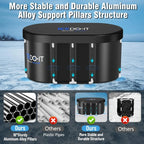 PVC Large Oval Ice Bath Tub 117 CM for Athletes Post-Exercise Recovery Portable Bathtub for Home Gyms Indoor Outdoor use