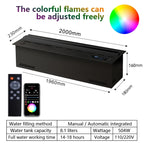 Electric LED Fireplace 3D Flame Water Vapor Steam Fire Place Auto Fill & Drain Fake Flame Fireplace for Living Room Home Decor