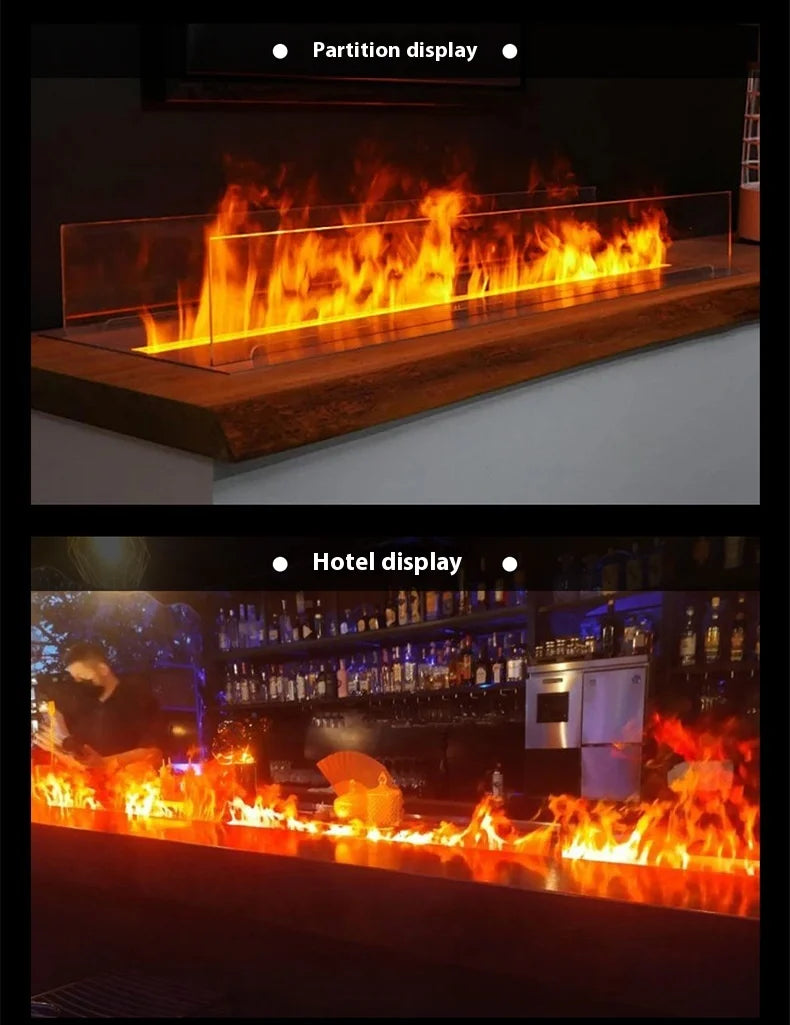 800mm Atomizing Fireplace For Living Room Multi-color Fake Flame Electronic Fireplace Home Remote Control Water Steam Fireplace